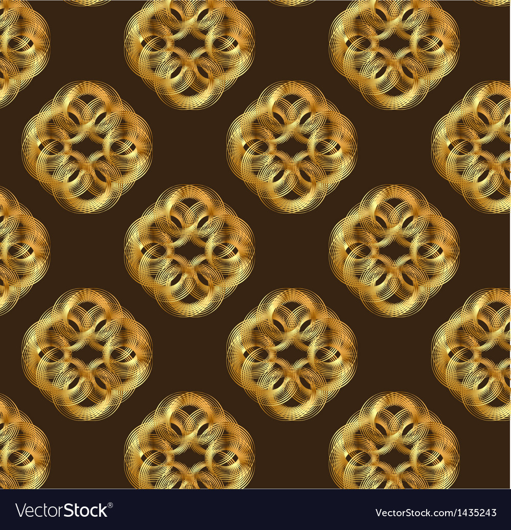 Geometric design seamless pattern in art nouveau Vector Image