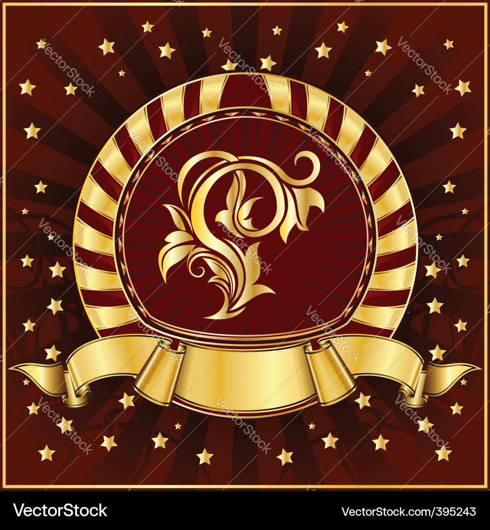 Gold frame Royalty Free Vector Image - VectorStock