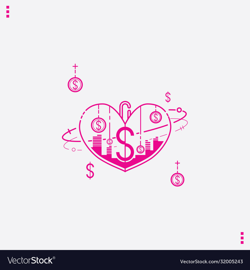 Icon heart 0050 vector image Icon heart 0050