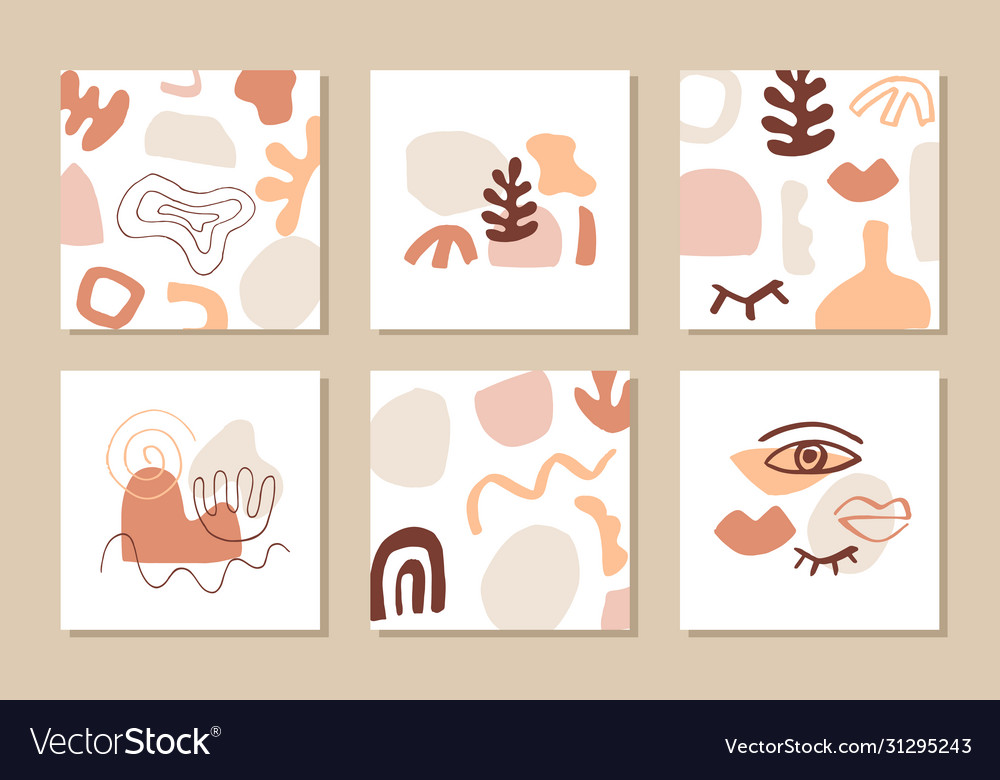 Modern abstract cover templates set
