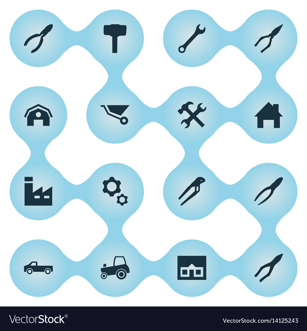 Set of simple axe icons