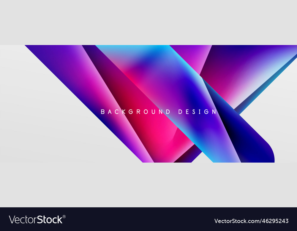 Triangle fluid color gradient abstract background vector image Triangle fluid color gradient abstract background
