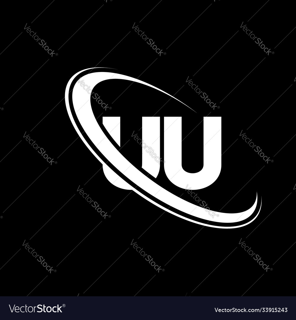 Uu logo u design white letter uuu