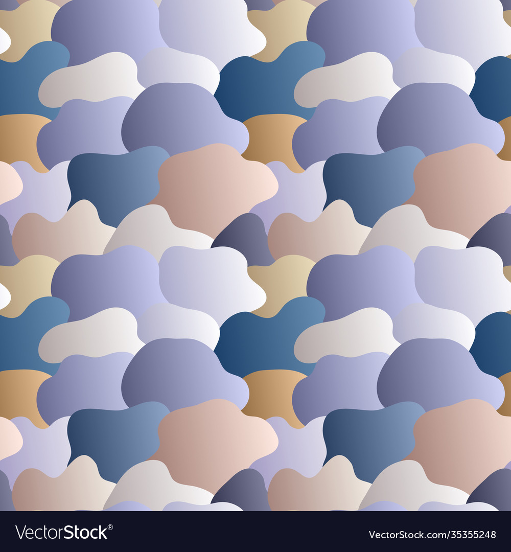 A gradient pattern many rounded shapes