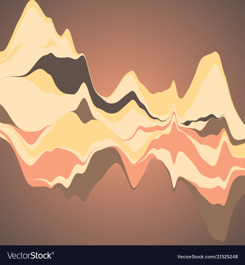 Big data visualization streamgraph futuristic vector image Big data visualization streamgraph futuristic