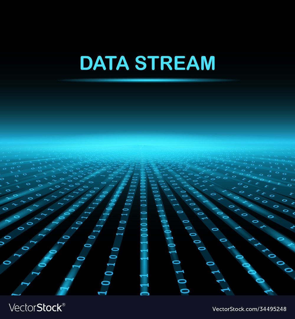 Binary code on abstract technology background