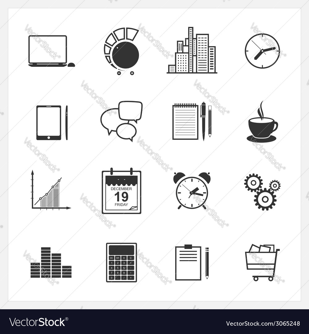 Icons collection of web design objects