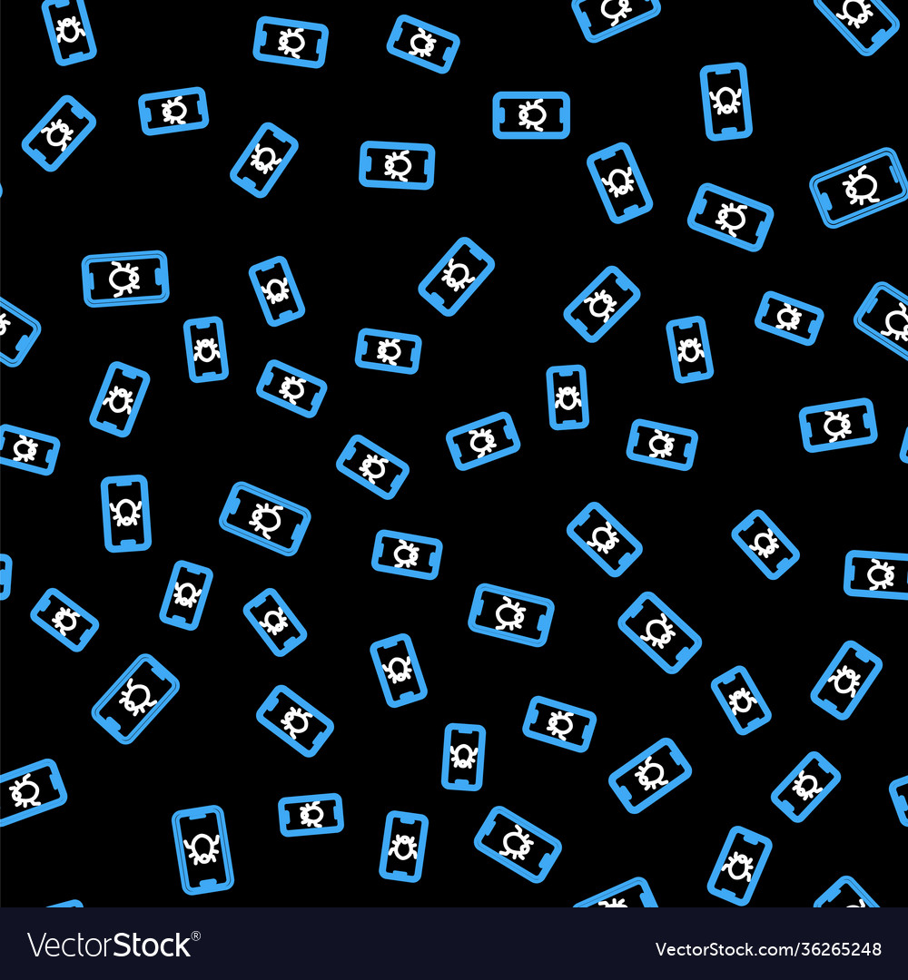 Line system bug on mobile icon isolated seamless