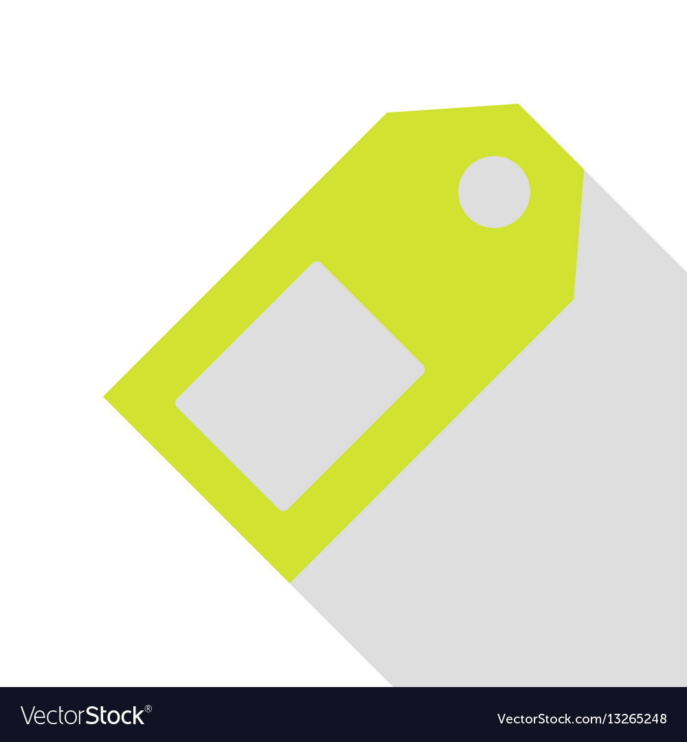 Price tag sign pear icon with flat style shadow