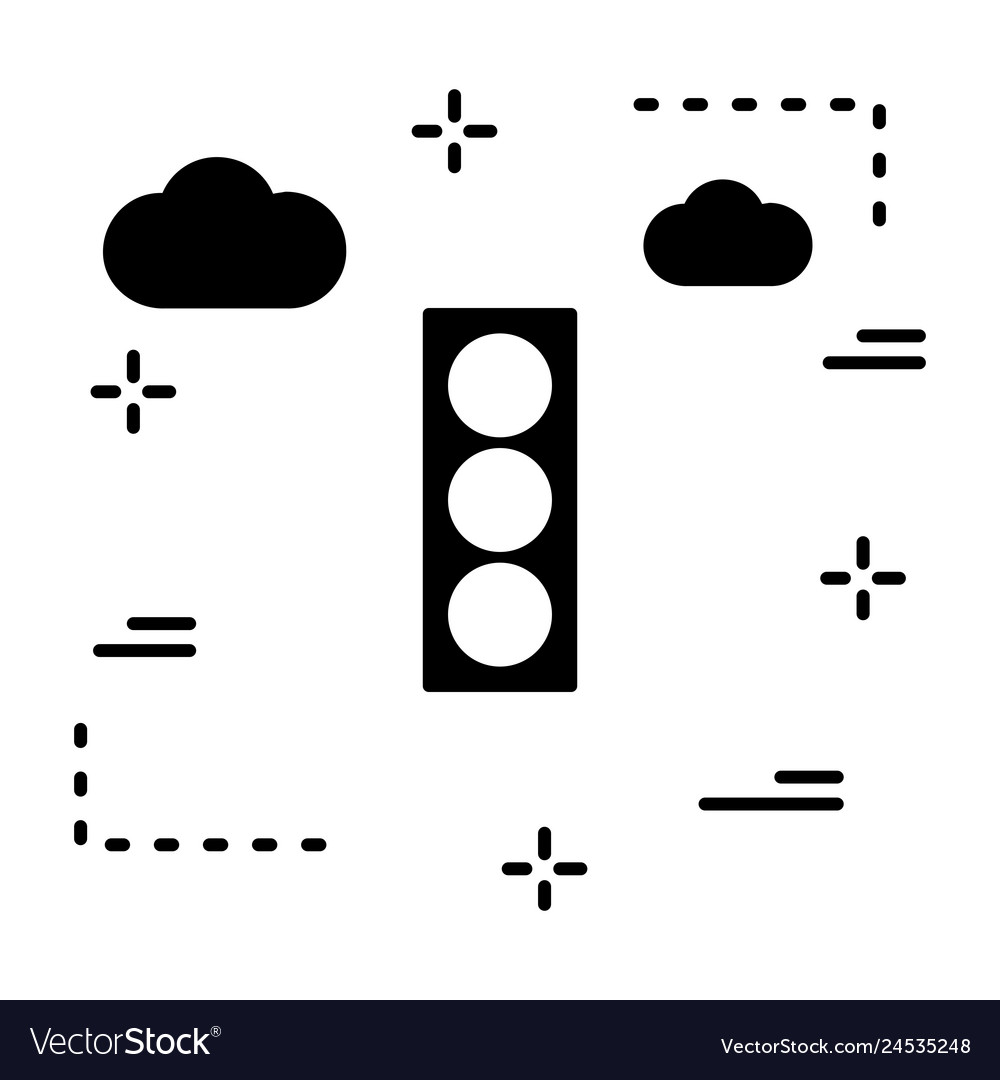 Traffic signal icon Royalty Free Vector Image - VectorStock