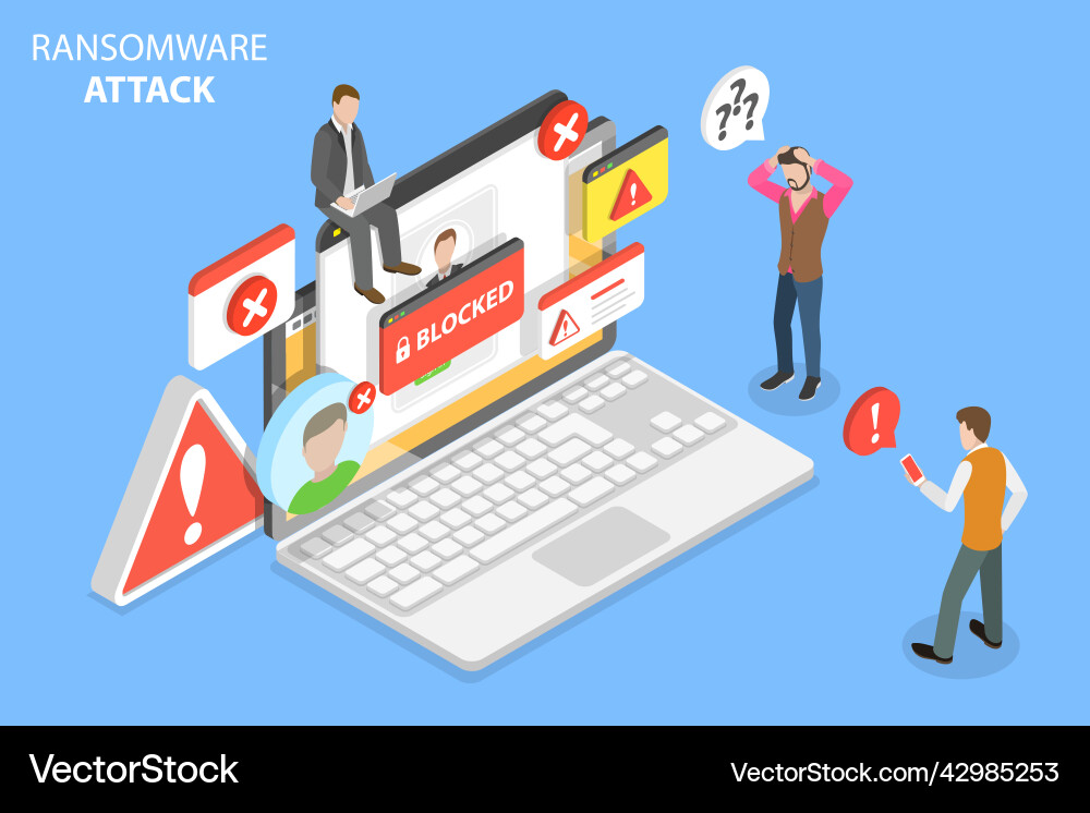 3d isometric flat conceptual Royalty Free Vector Image