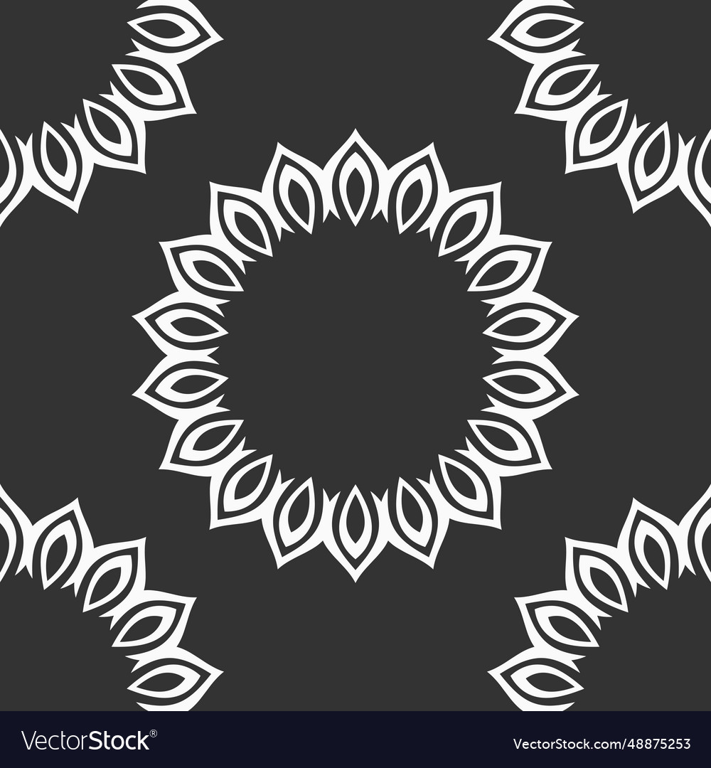 Abstract seamless pattern with round geometric vector image Abstract seamless pattern with round geometric