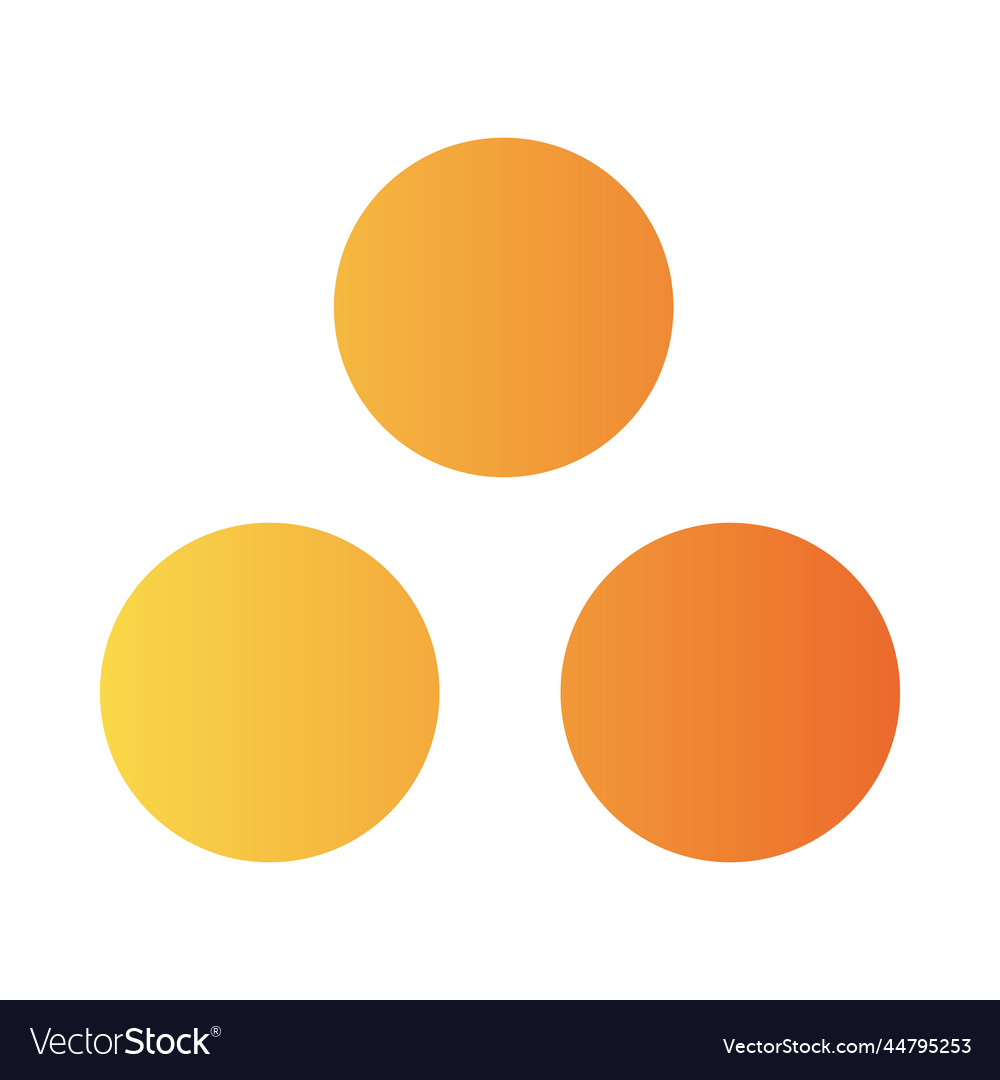 Circle diagram gradient universal icon ui ux