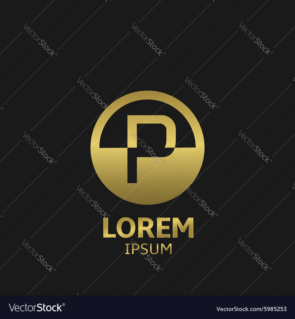 Letter P Royalty Free Vector Image - Vectorstock