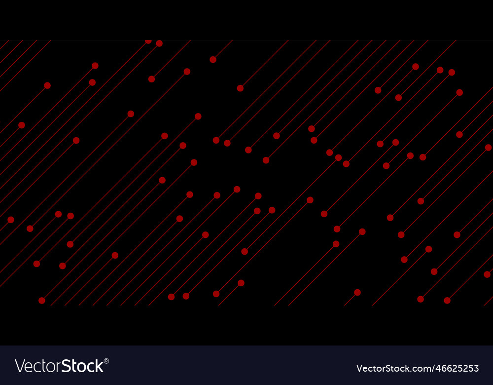 Red thin lines abstract futuristic tech background vector image Red thin lines abstract futuristic tech background