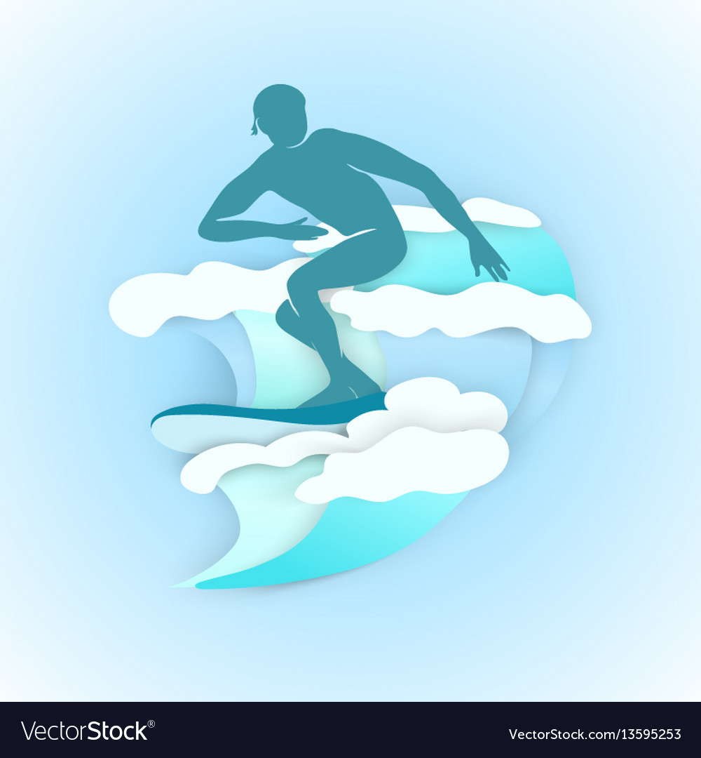 Silhouette men surfing