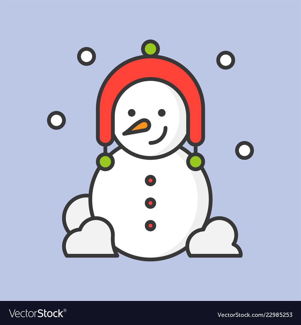 Schneemann Schnitt Ikone Winter Weihnachten