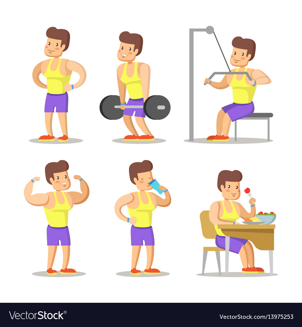 Gym Cartoon Pictures Draw Cheese