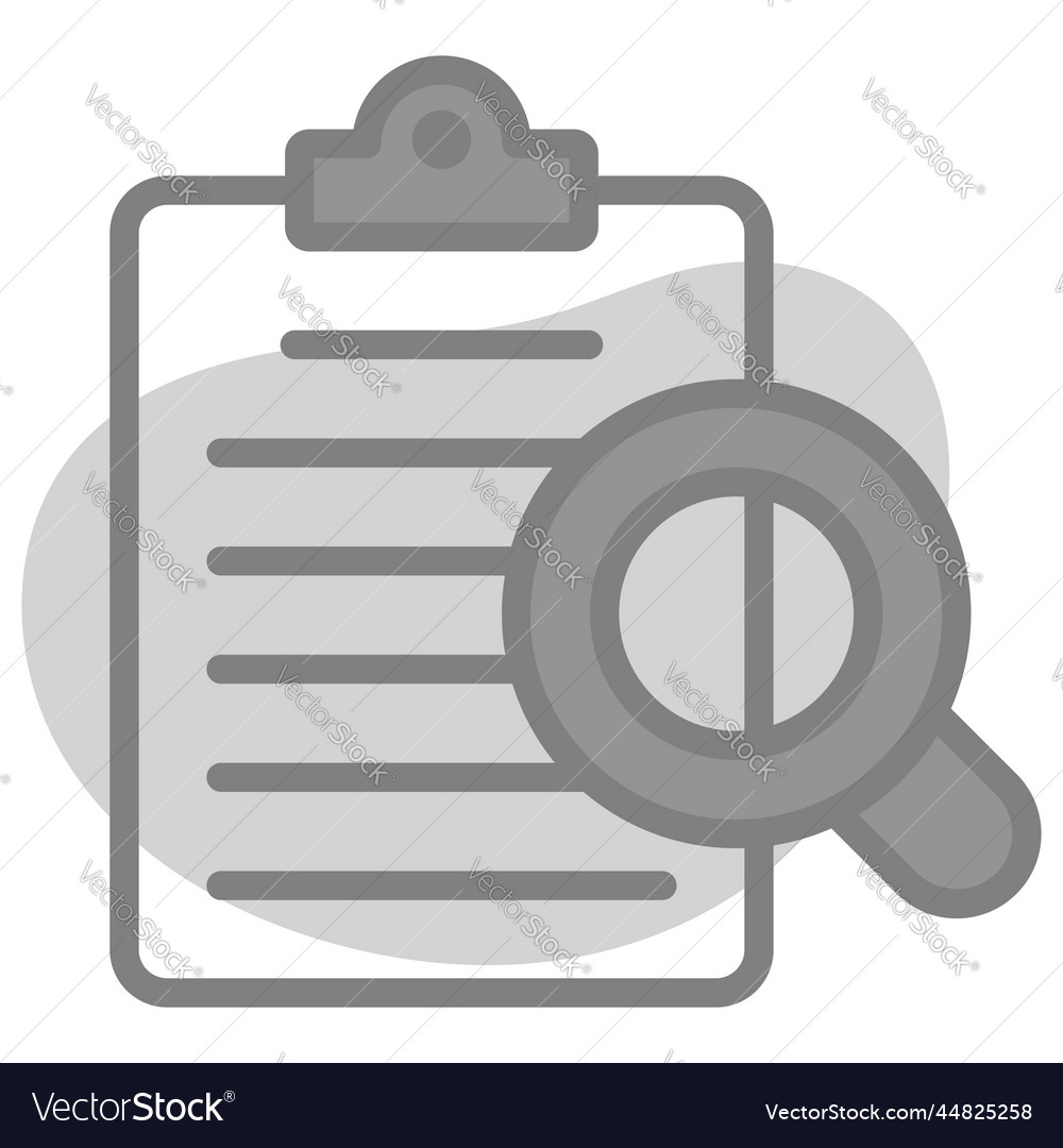 Audit file icon user interface as a simple sign