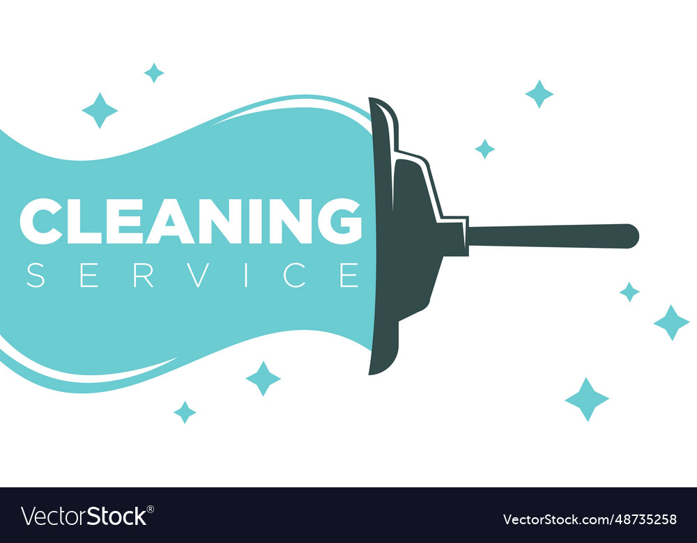 Cleaning Services Business Card Or Company Logo Vector Image