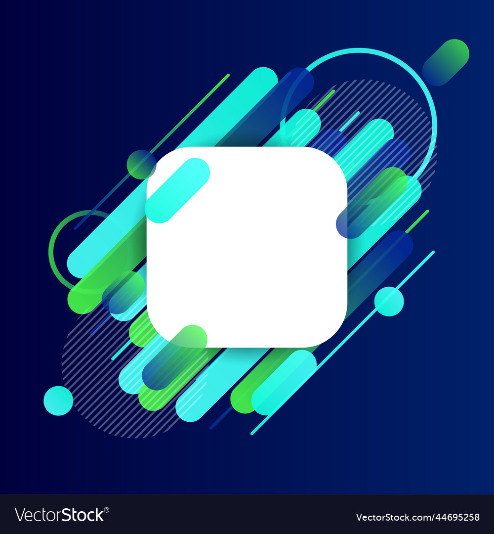 Creative rounded lines edge place for text vector image Creative rounded lines edge place for text