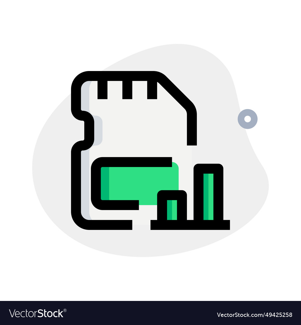 Data visualized on sd card in bar chart