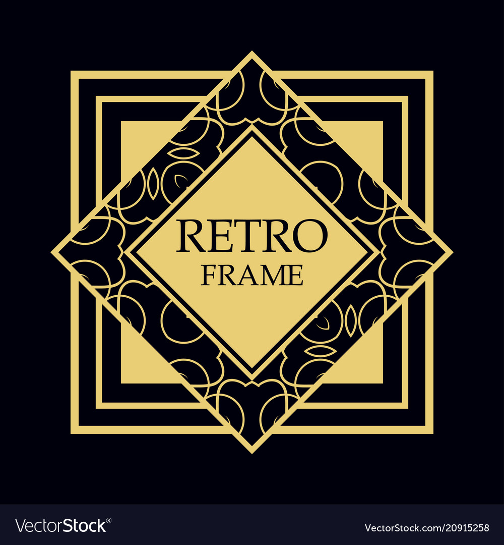 Geometric frame Royalty Free Vector Image - VectorStock