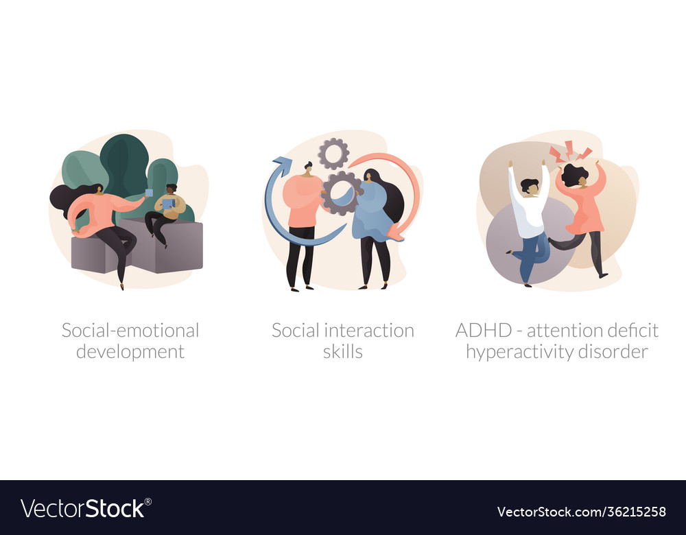 Kids emotional management abstract concept Vector Image