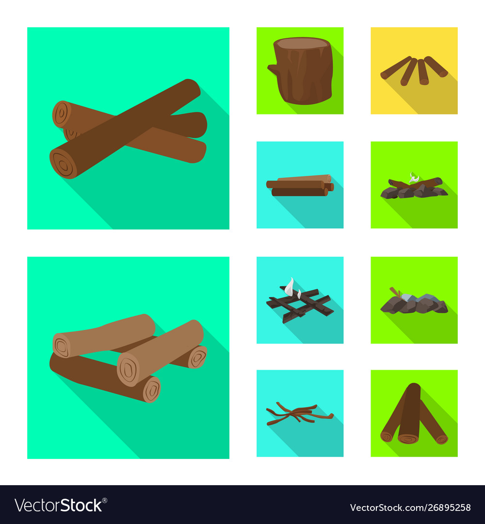 Material and logging icon vector image Material and logging icon
