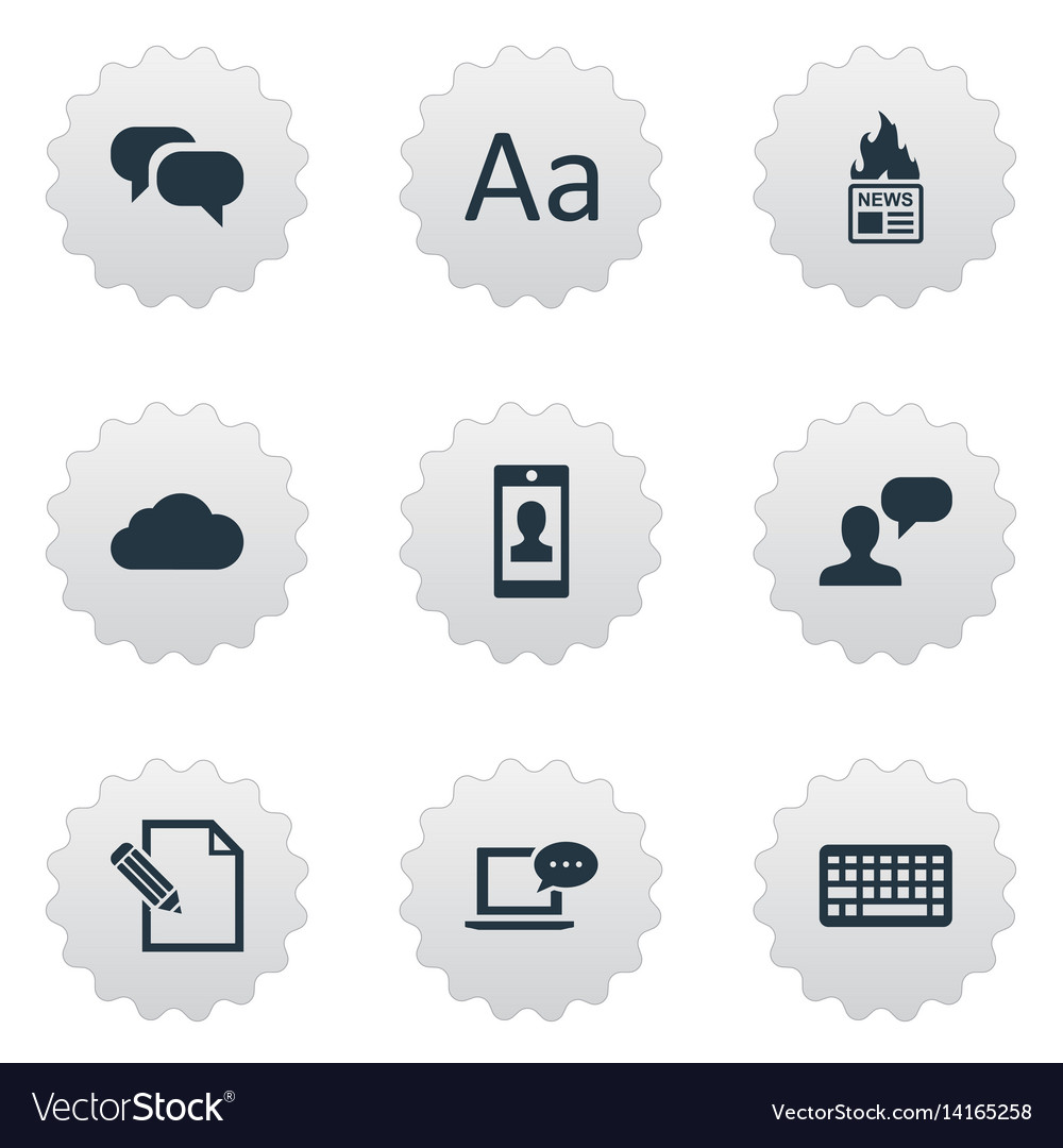Set of simple user icons