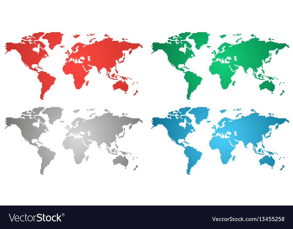 Set of world gradient maps