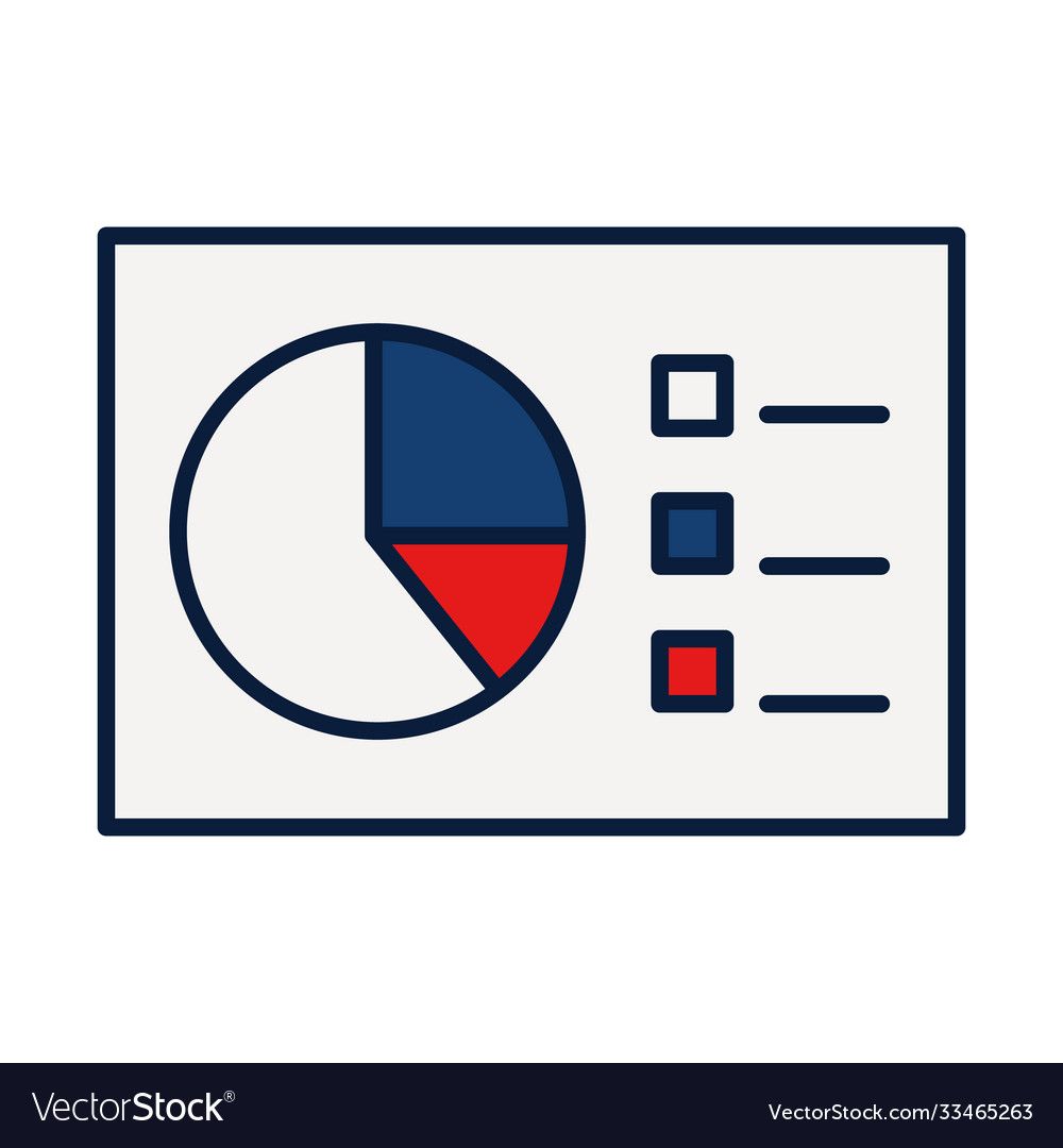 Graphic pie chart report line and fill style