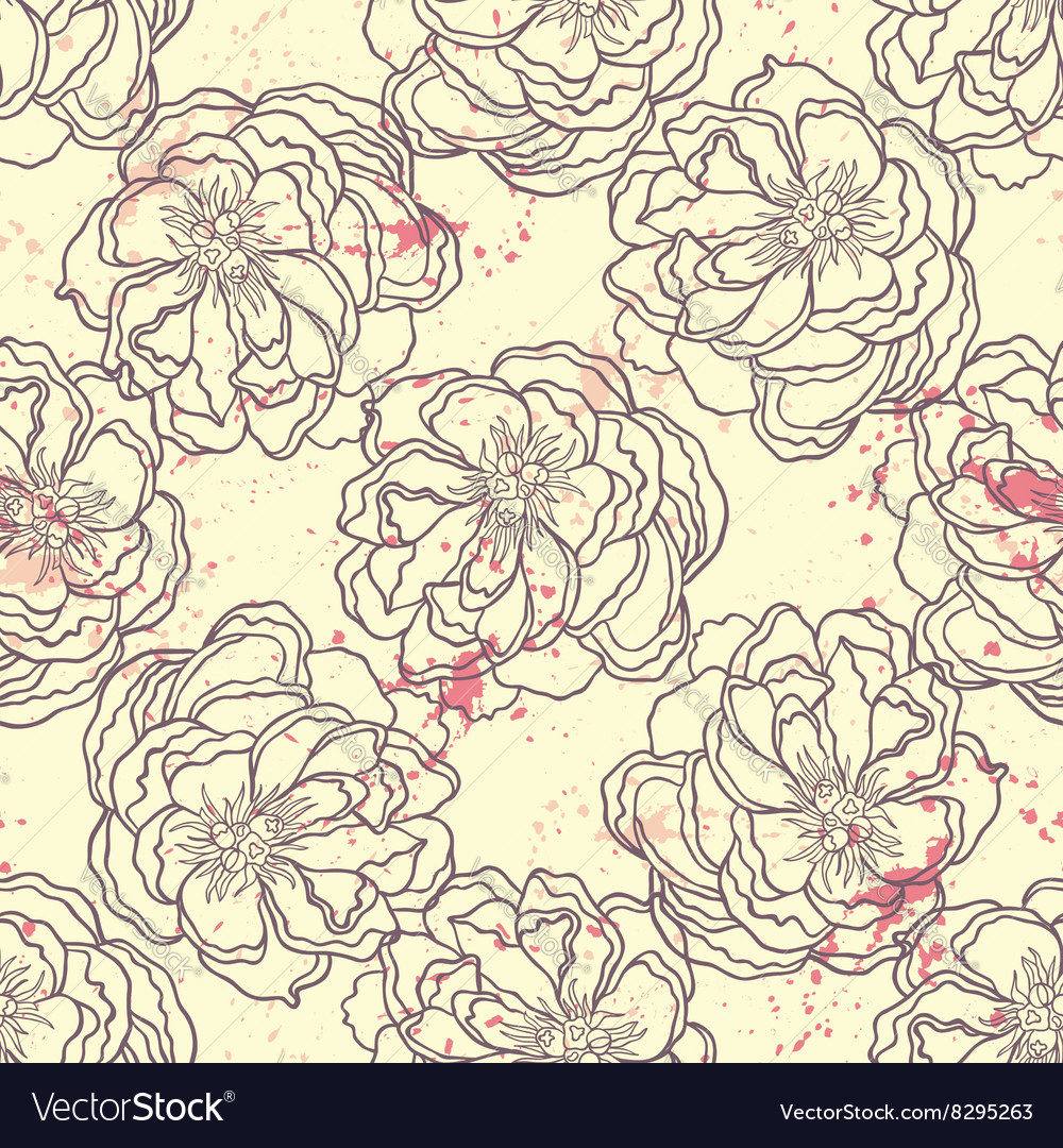 Spring rampage seamless pattern
