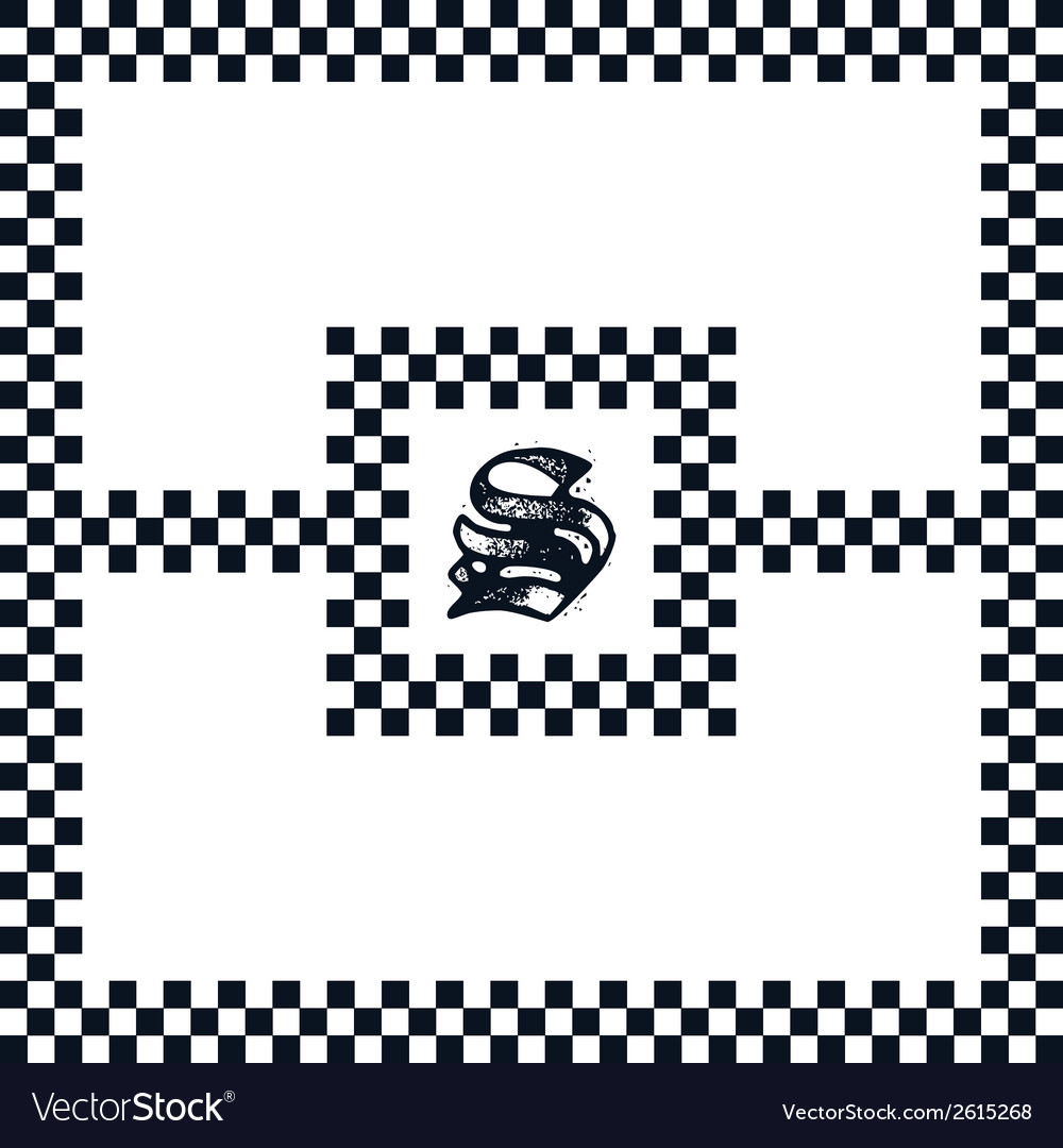 Checkered letter