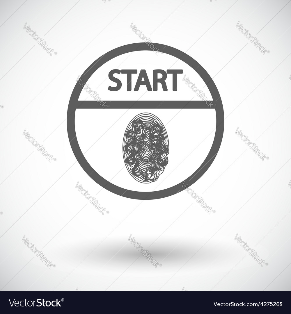 Fingerprint Protected Start/Stop Button