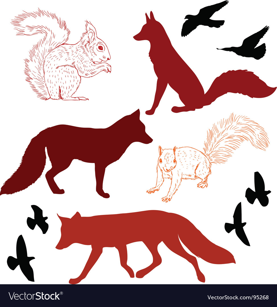 Forest Animal Silhouettes