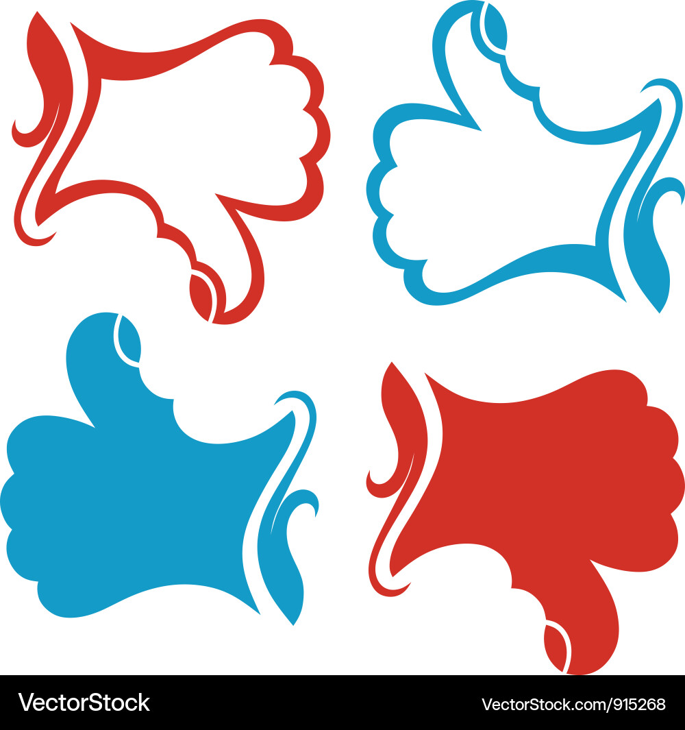 Gesture hand Royalty Free Vector Image - VectorStock
