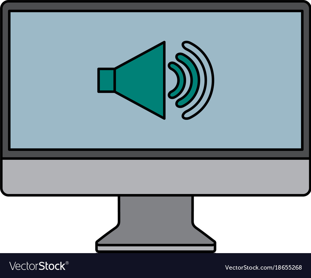 Monitor computer sound volume communication