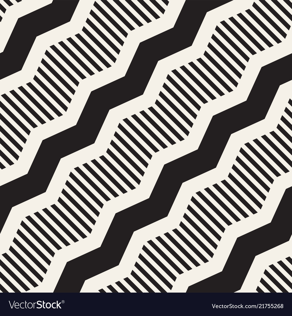 Zigzag Line Pattern - Abstrakter Stil