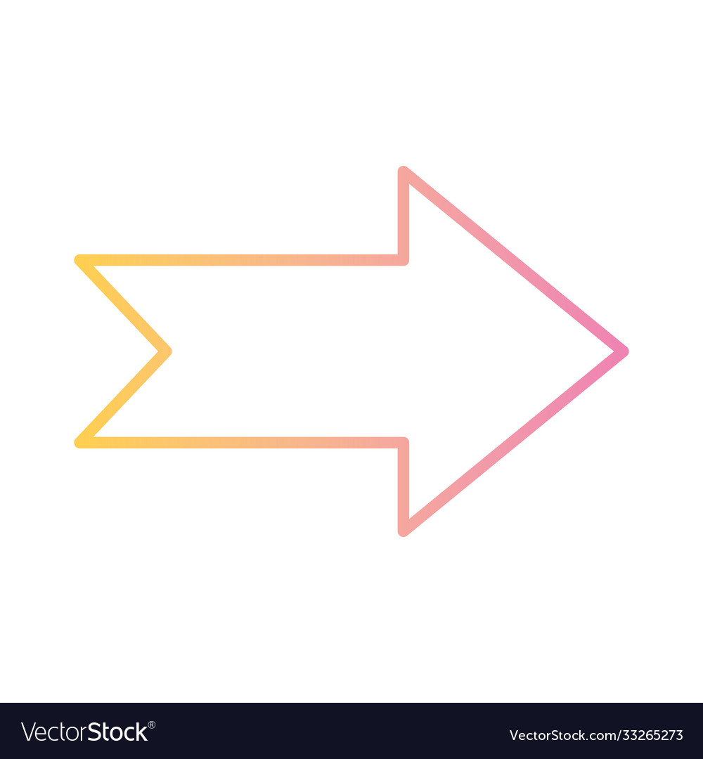 Arrow pointing right gradient style icon