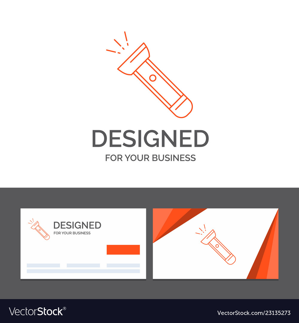 business logo template for torch light flash vector image light template