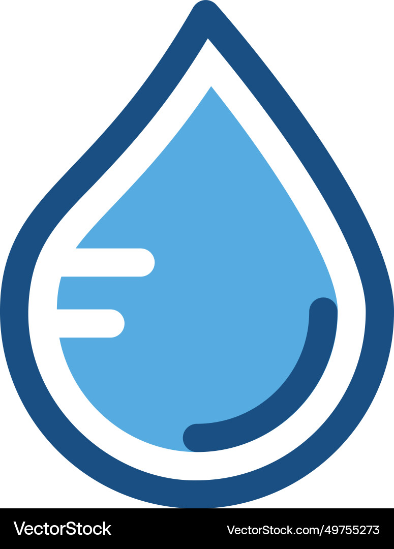 Drop icon Royalty Free Vector Image - VectorStock