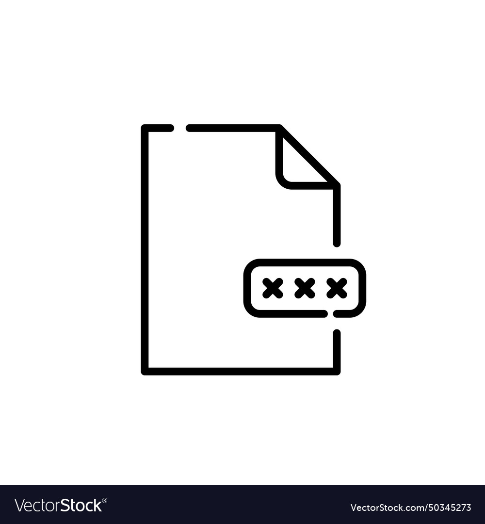 Passwortgeschützte Datendatei und Dialogfeld vector image Passwortgeschützte Datendatei und Dialogfeld