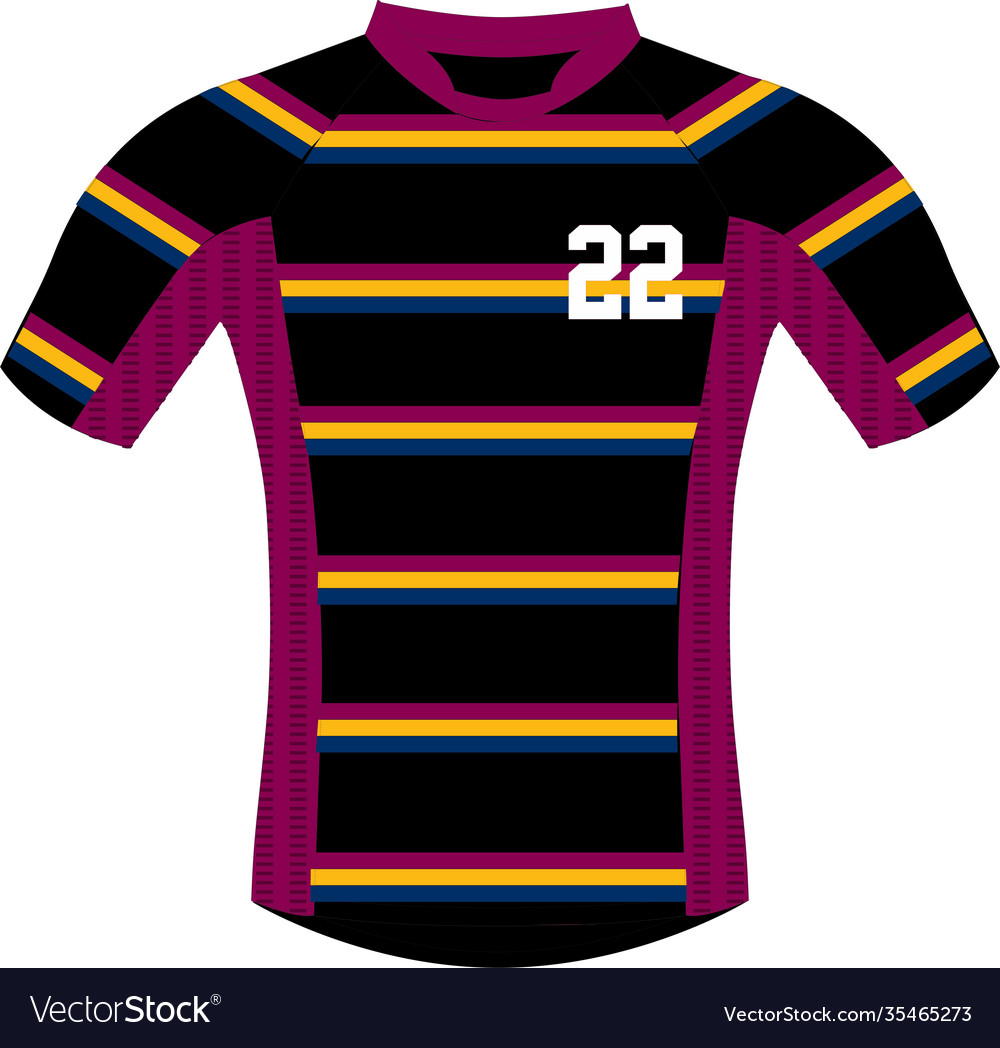 Rugby Jersey Mock Ups Templates Royalty Free Vector Image