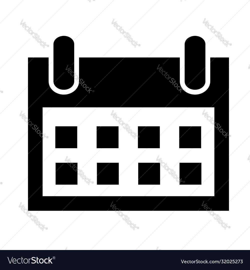 Simple icon sign date element design for event