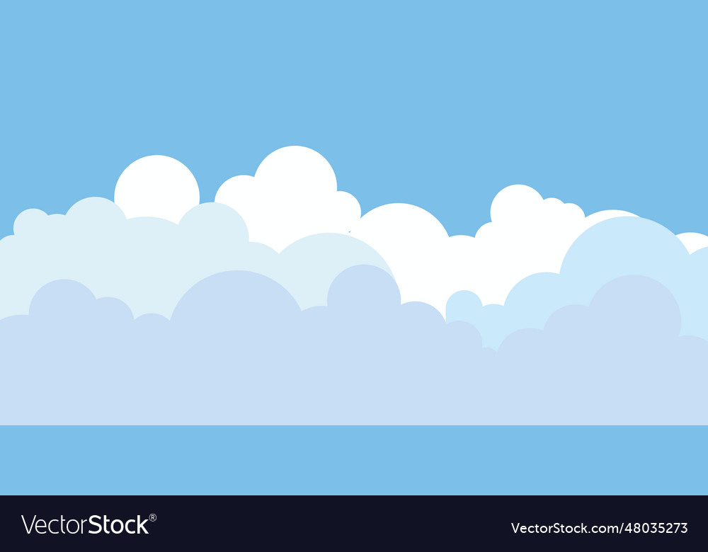 Sky and clouds beautiful background Royalty Free Vector