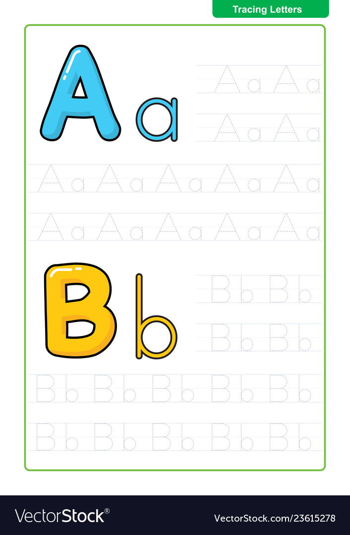 Tracing Letters And Numbers Printable Worksheets - Preschool Worksheet