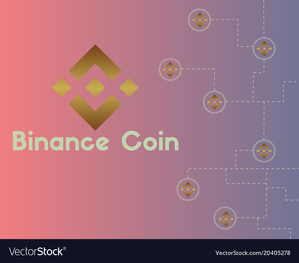 Binance coin blockchain style background