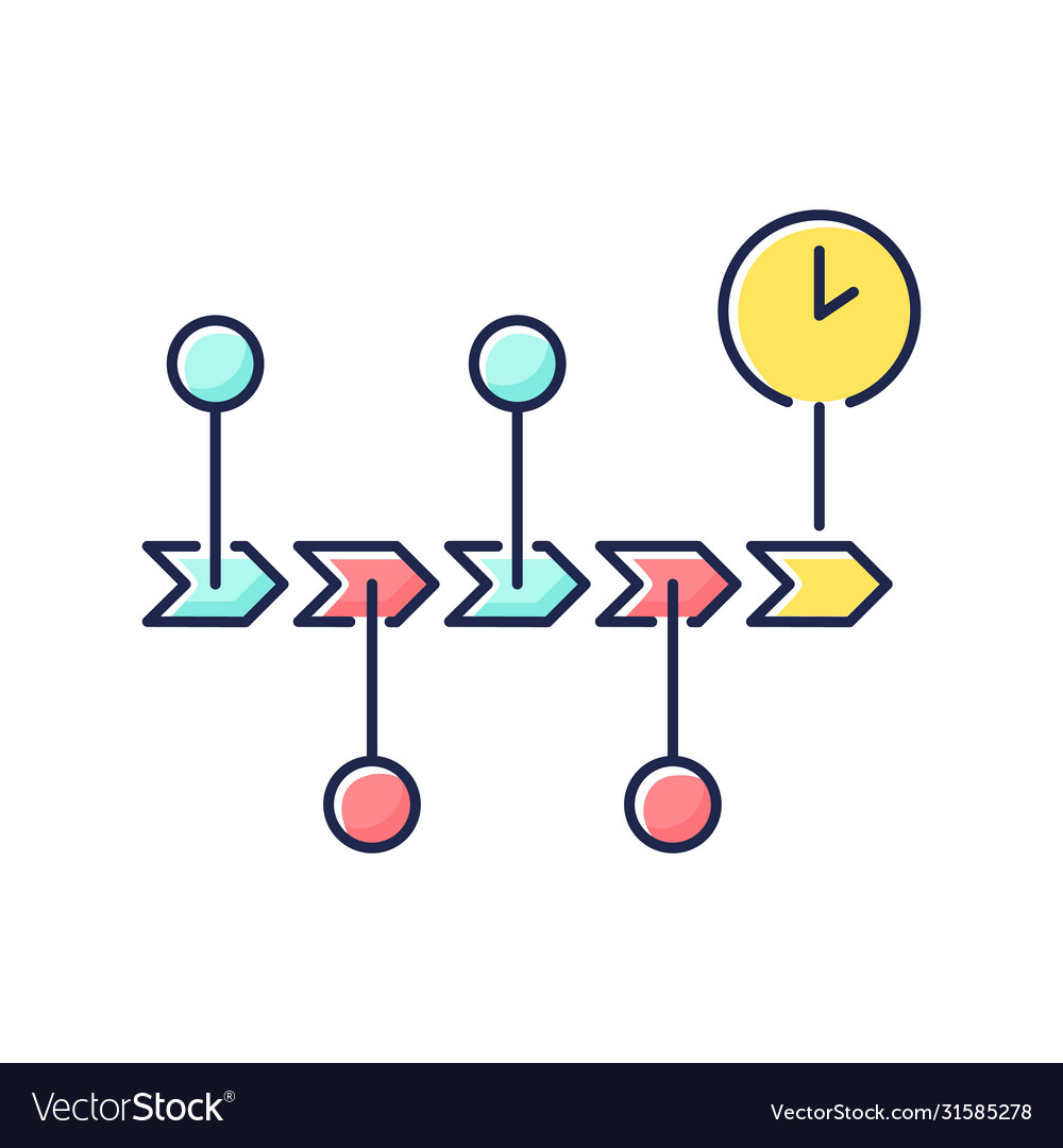 Chronology rgb color icon