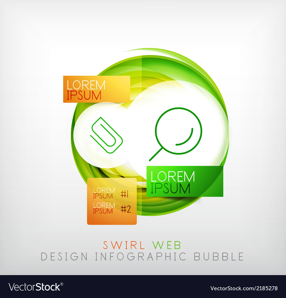 Circle web design bubble infographic elements